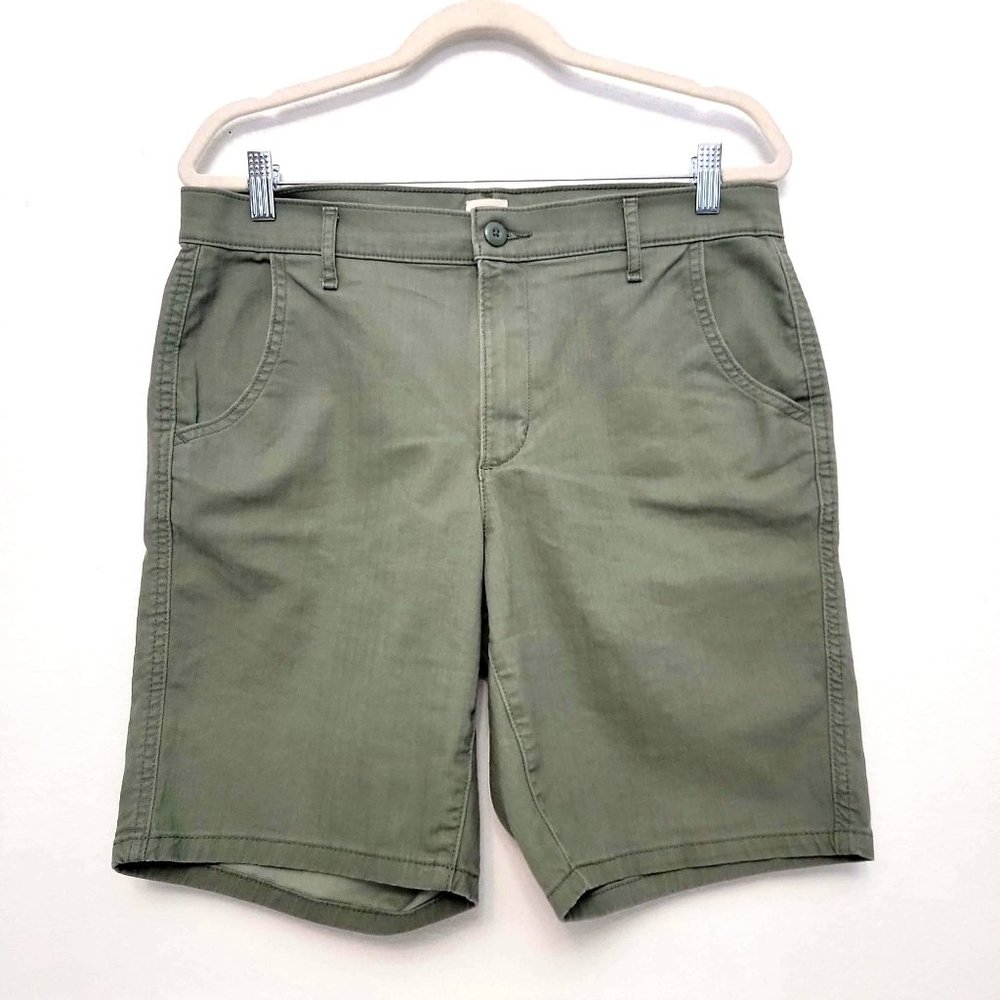 Levi's Olive Drab Textured Shorts Size 30 - Picture 1 of 8